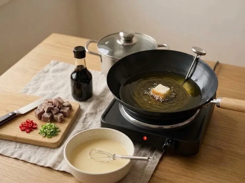 Разогрейте масло