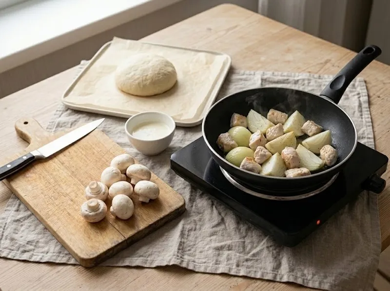 Добавьте курицу
